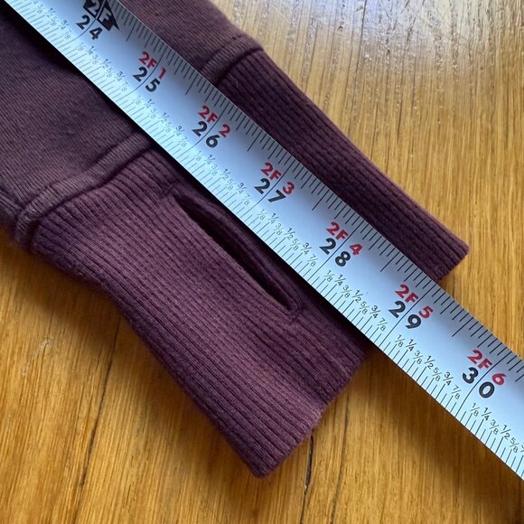 Lululemon Size 8 Purple Light Cotton Fleece Full-Zip Scuba Hoodie Sweatshirt - Picture 8 of 16